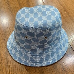 Michael Kors Patterned Blue Hat